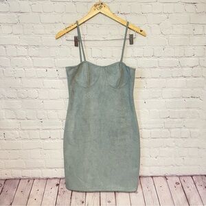 Popular Basics | Dresses | Zara Gray Mini Faux Suede Dress With Front  Zipper | Poshmark